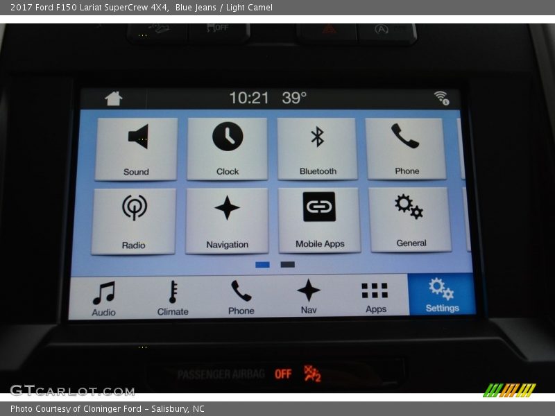 Blue Jeans / Light Camel 2017 Ford F150 Lariat SuperCrew 4X4