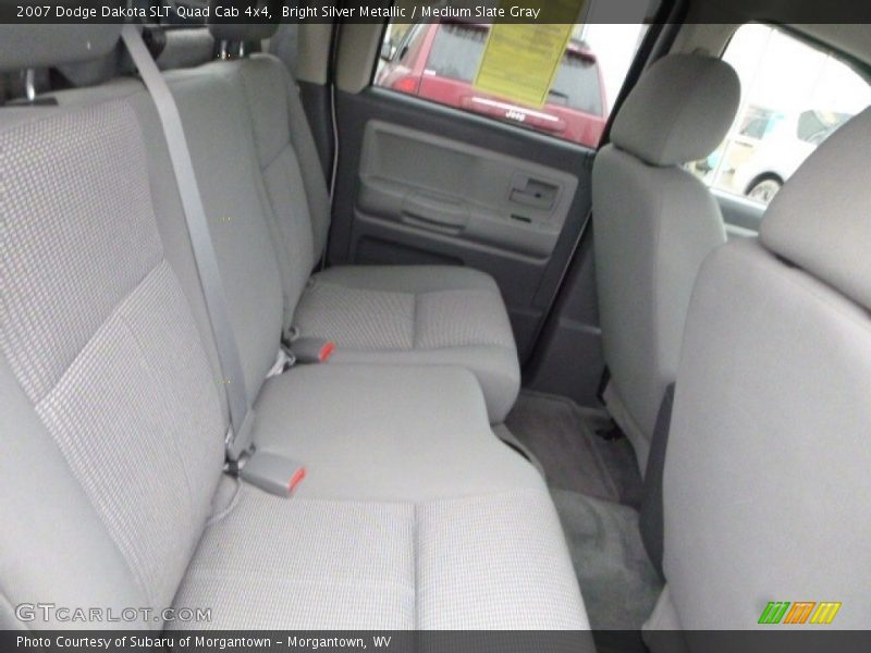 Bright Silver Metallic / Medium Slate Gray 2007 Dodge Dakota SLT Quad Cab 4x4