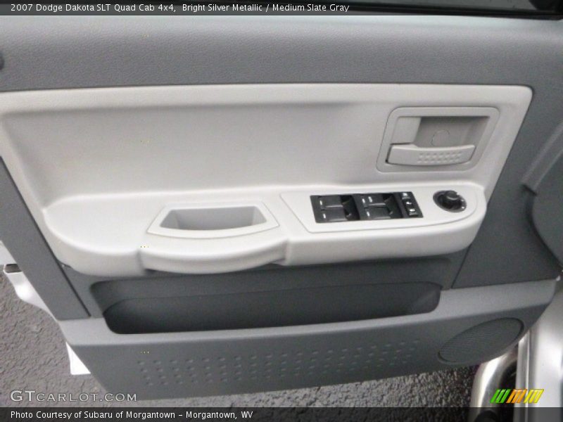 Bright Silver Metallic / Medium Slate Gray 2007 Dodge Dakota SLT Quad Cab 4x4