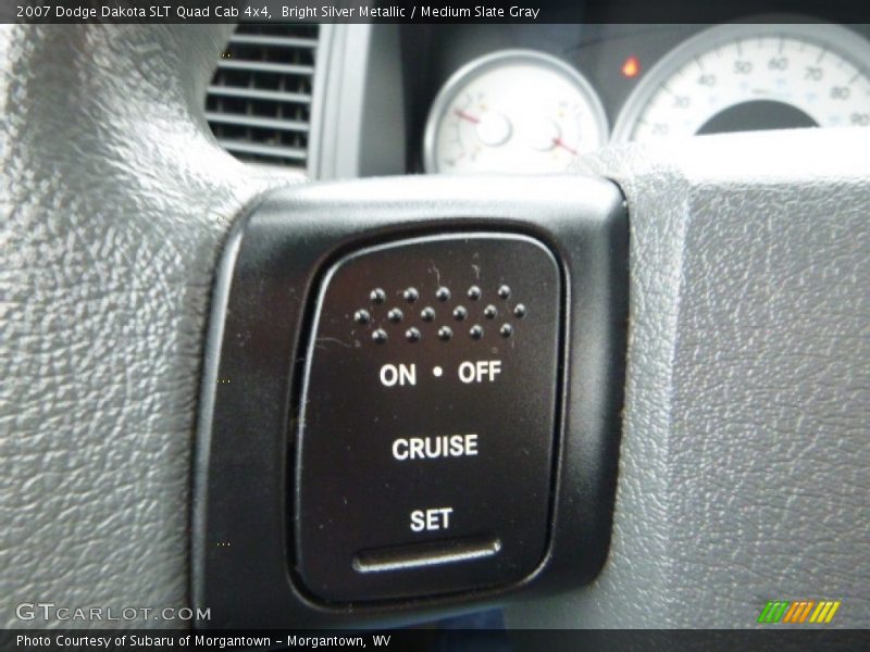 Bright Silver Metallic / Medium Slate Gray 2007 Dodge Dakota SLT Quad Cab 4x4