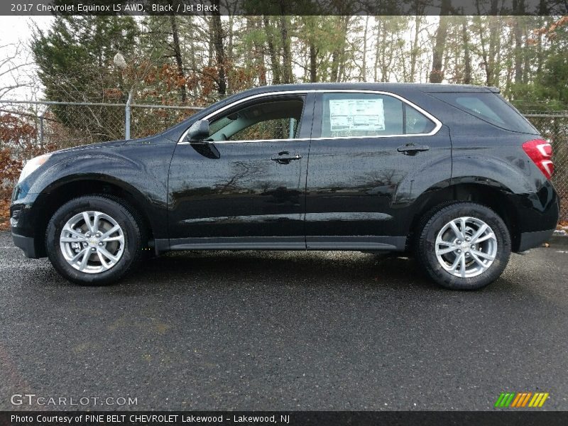 Black / Jet Black 2017 Chevrolet Equinox LS AWD