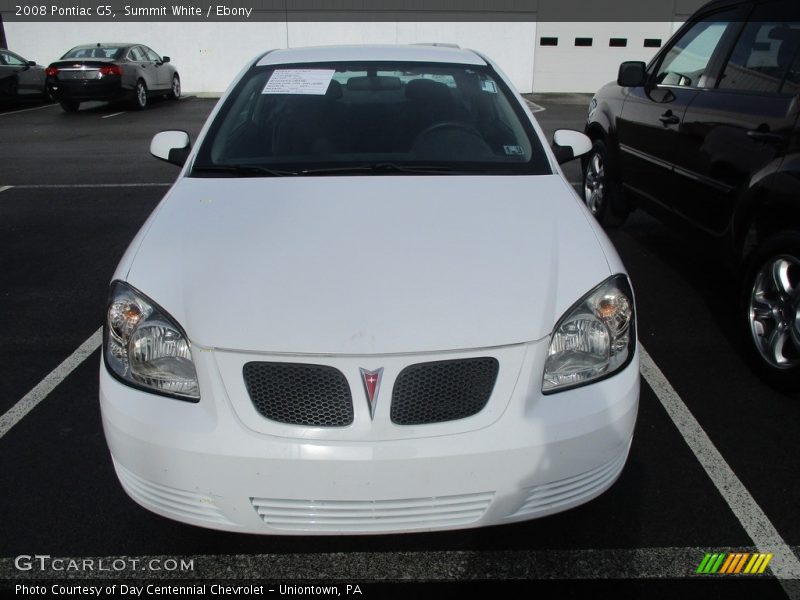 Summit White / Ebony 2008 Pontiac G5