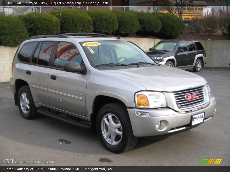 Liquid Silver Metallic / Ebony Black 2006 GMC Envoy SLE 4x4