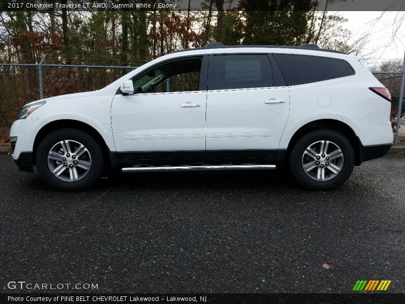 Summit White / Ebony 2017 Chevrolet Traverse LT AWD