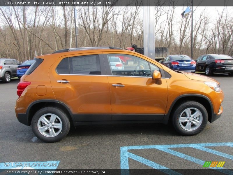 Orange Burst Metallic / Jet Black 2017 Chevrolet Trax LT AWD