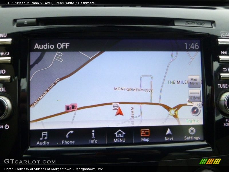 Navigation of 2017 Murano SL AWD