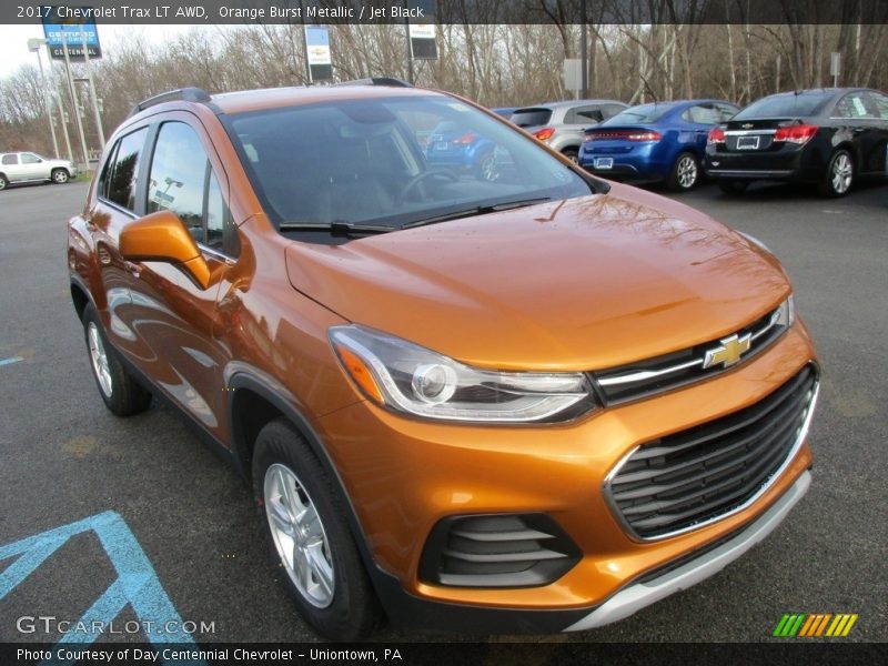 Orange Burst Metallic / Jet Black 2017 Chevrolet Trax LT AWD
