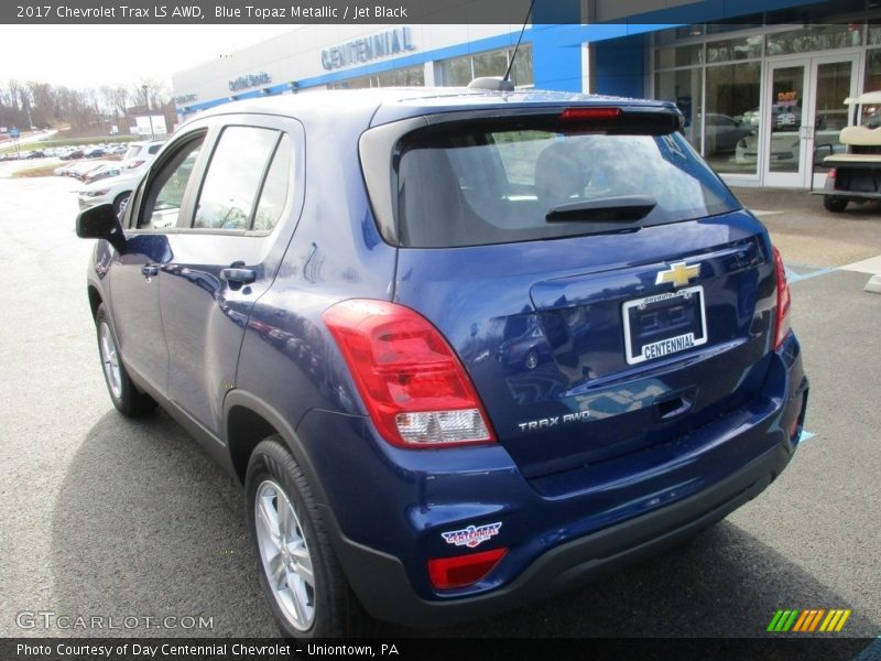 Blue Topaz Metallic / Jet Black 2017 Chevrolet Trax LS AWD