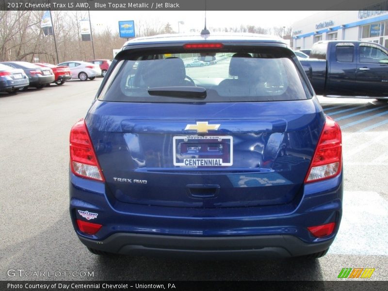 Blue Topaz Metallic / Jet Black 2017 Chevrolet Trax LS AWD