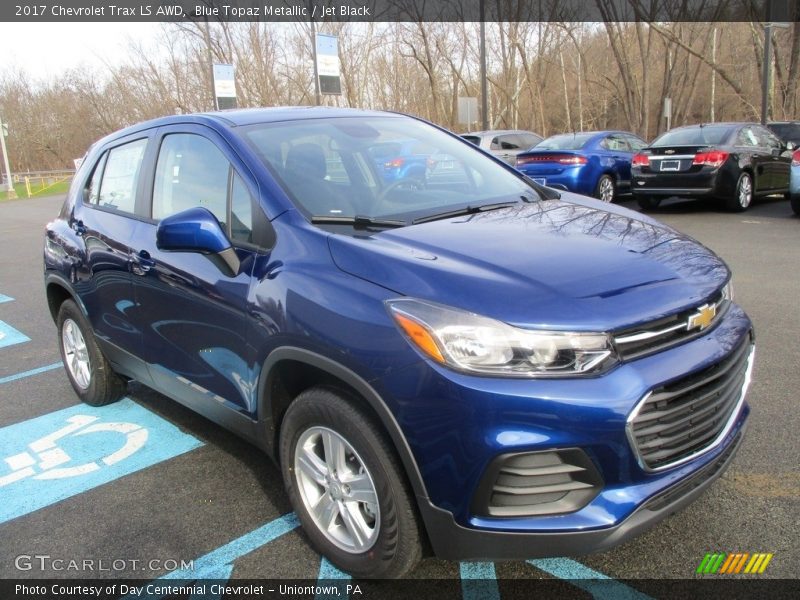 Blue Topaz Metallic / Jet Black 2017 Chevrolet Trax LS AWD
