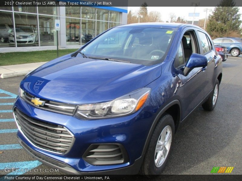 Blue Topaz Metallic / Jet Black 2017 Chevrolet Trax LS AWD