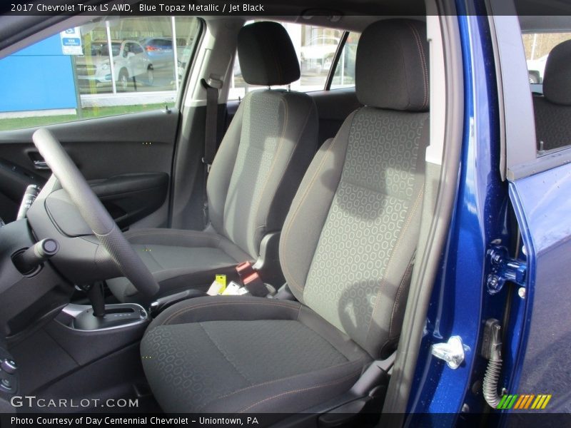 Blue Topaz Metallic / Jet Black 2017 Chevrolet Trax LS AWD