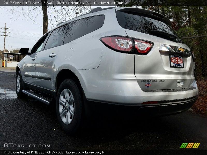 Silver Ice Metallic / Dark Titanium/Light Titanium 2017 Chevrolet Traverse LS AWD