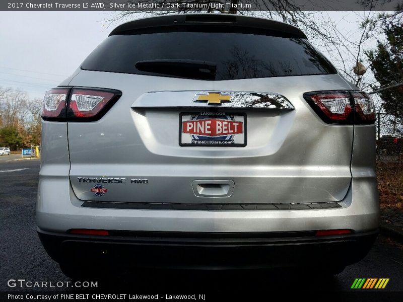 Silver Ice Metallic / Dark Titanium/Light Titanium 2017 Chevrolet Traverse LS AWD
