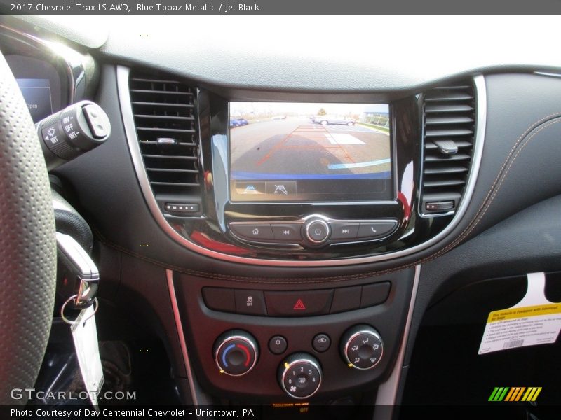 Blue Topaz Metallic / Jet Black 2017 Chevrolet Trax LS AWD