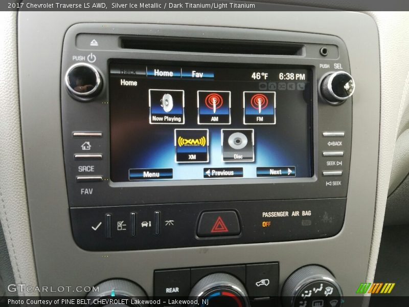 Silver Ice Metallic / Dark Titanium/Light Titanium 2017 Chevrolet Traverse LS AWD