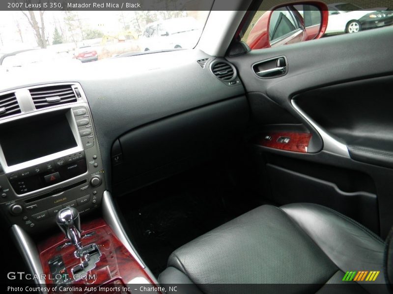 Matador Red Mica / Black 2007 Lexus IS 350