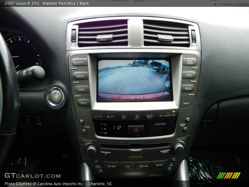 Matador Red Mica / Black 2007 Lexus IS 350