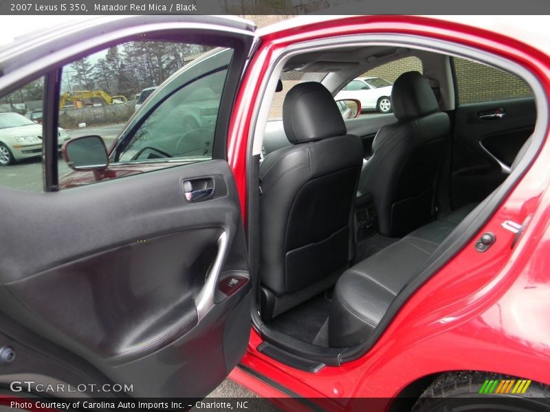 Matador Red Mica / Black 2007 Lexus IS 350