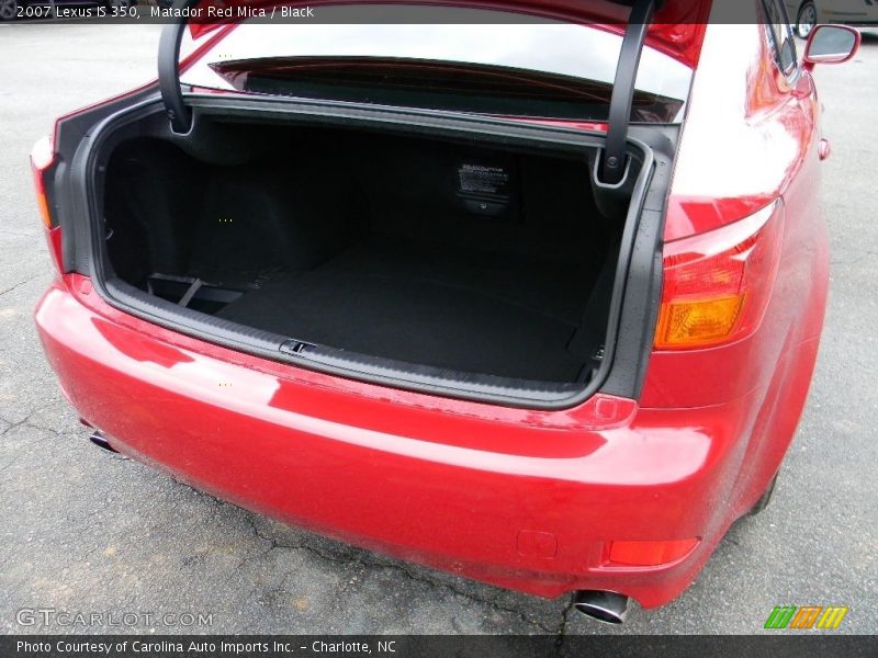 Matador Red Mica / Black 2007 Lexus IS 350