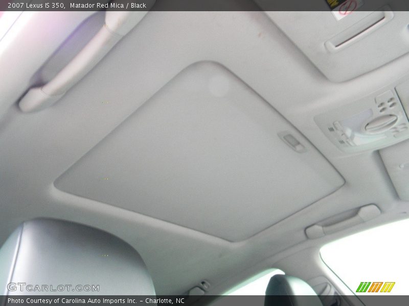 Matador Red Mica / Black 2007 Lexus IS 350