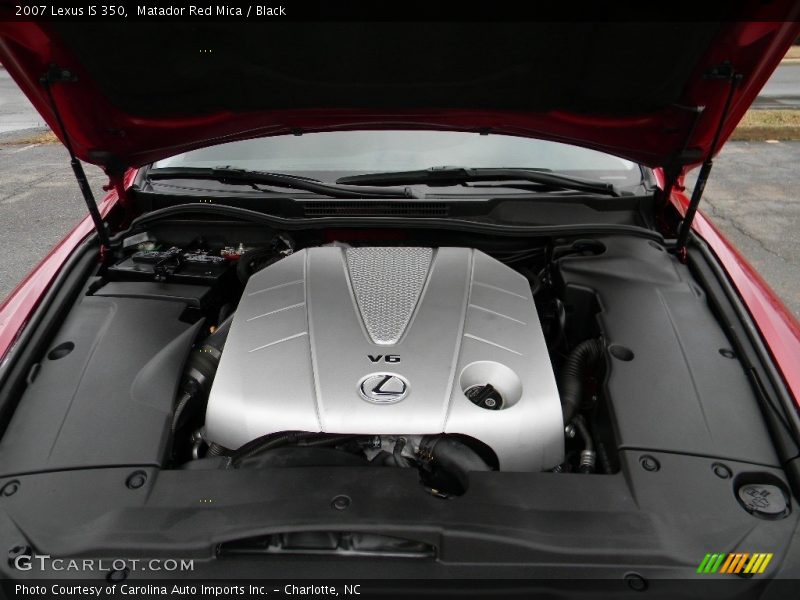 Matador Red Mica / Black 2007 Lexus IS 350