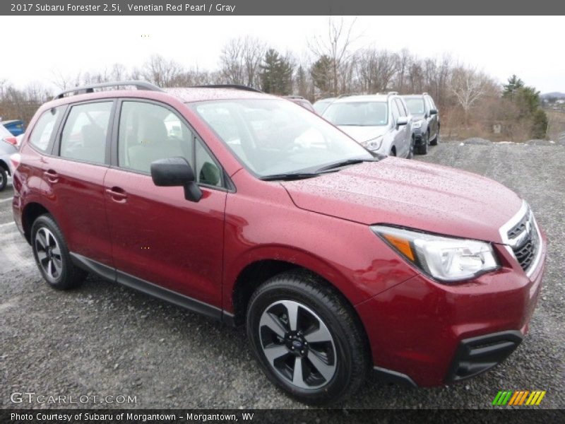 Venetian Red Pearl / Gray 2017 Subaru Forester 2.5i