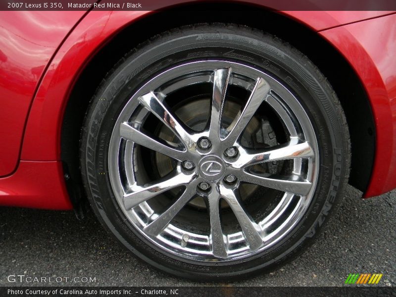 Matador Red Mica / Black 2007 Lexus IS 350