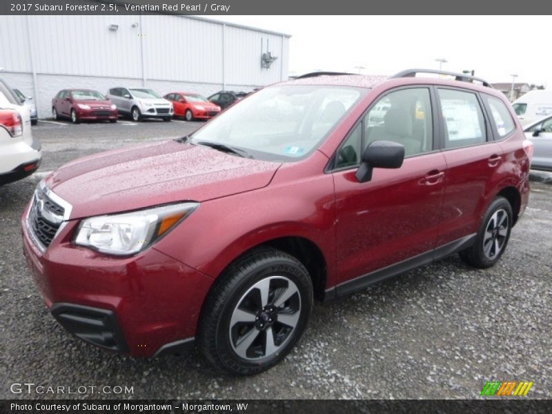 Venetian Red Pearl / Gray 2017 Subaru Forester 2.5i