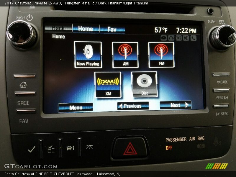 Tungsten Metallic / Dark Titanium/Light Titanium 2017 Chevrolet Traverse LS AWD