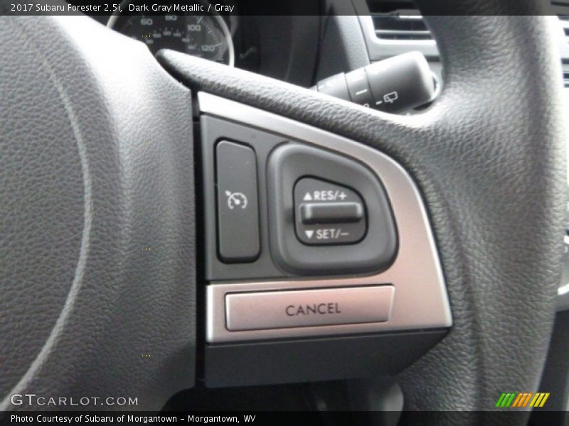 Dark Gray Metallic / Gray 2017 Subaru Forester 2.5i