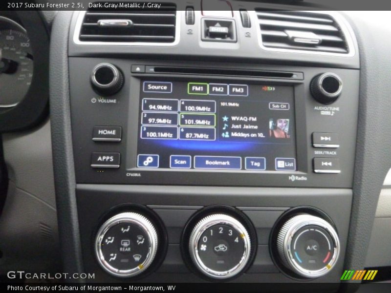 Dark Gray Metallic / Gray 2017 Subaru Forester 2.5i