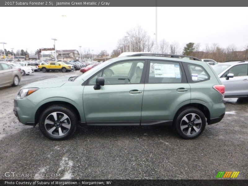 Jasmine Green Metallic / Gray 2017 Subaru Forester 2.5i