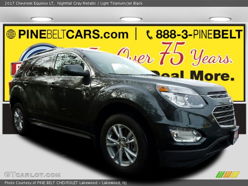 Nightfall Gray Metallic / Light Titanium/Jet Black 2017 Chevrolet Equinox LT
