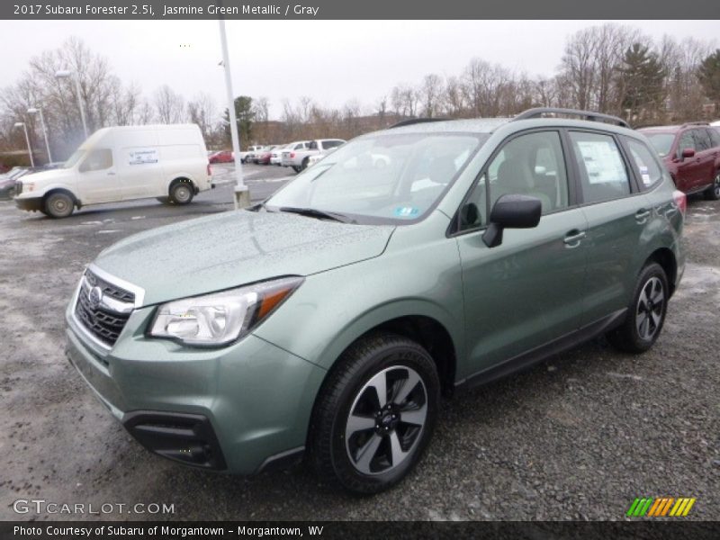 Jasmine Green Metallic / Gray 2017 Subaru Forester 2.5i