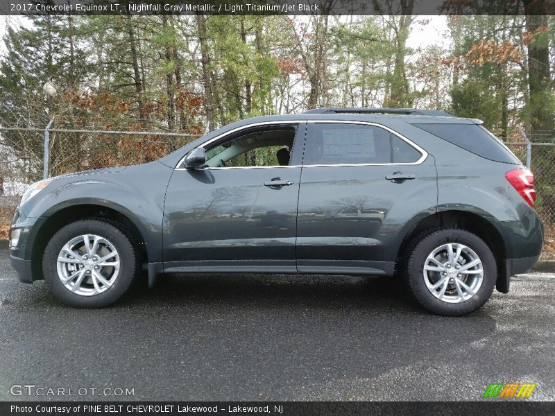Nightfall Gray Metallic / Light Titanium/Jet Black 2017 Chevrolet Equinox LT