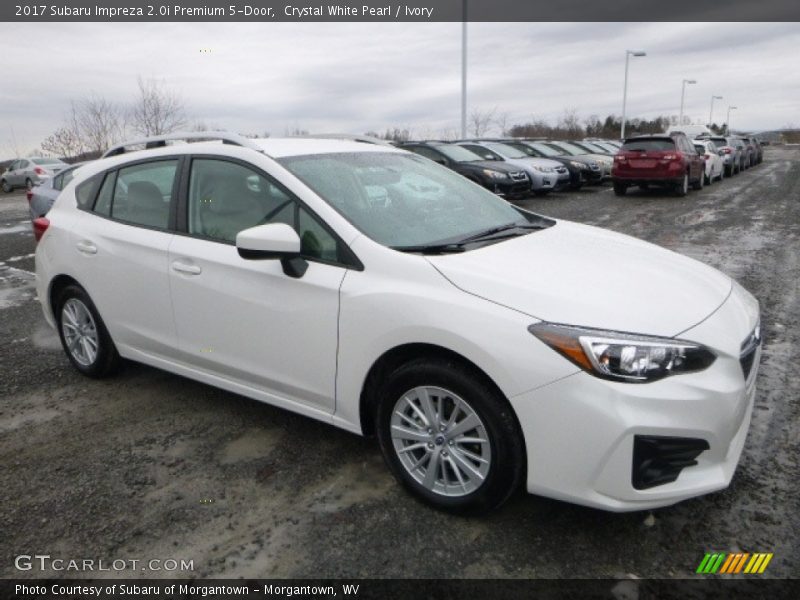 Front 3/4 View of 2017 Impreza 2.0i Premium 5-Door