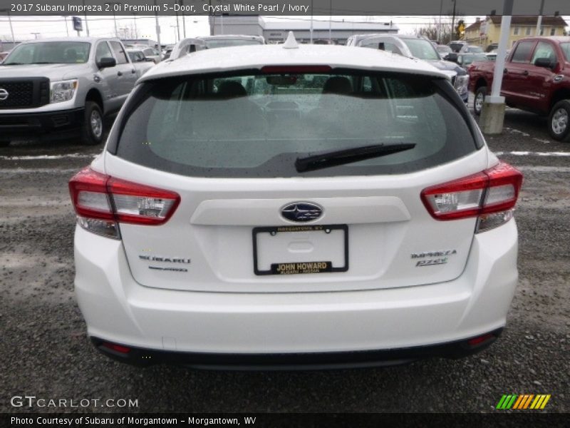 Crystal White Pearl / Ivory 2017 Subaru Impreza 2.0i Premium 5-Door