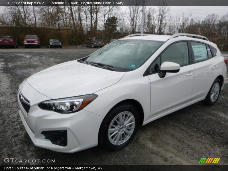 Crystal White Pearl / Ivory 2017 Subaru Impreza 2.0i Premium 5-Door