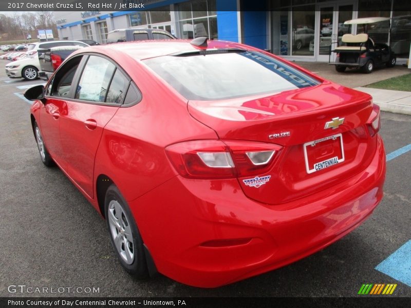 Red Hot / Jet Black 2017 Chevrolet Cruze LS