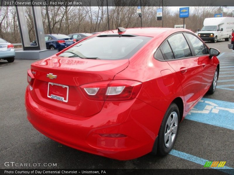 Red Hot / Jet Black 2017 Chevrolet Cruze LS