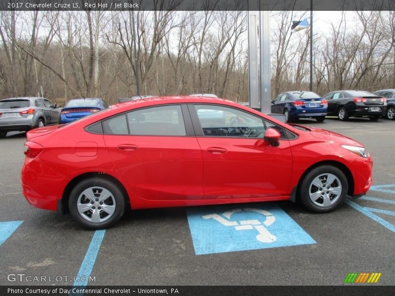 Red Hot / Jet Black 2017 Chevrolet Cruze LS