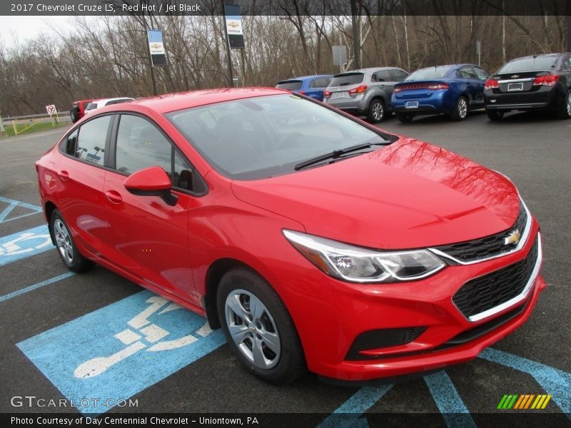 Red Hot / Jet Black 2017 Chevrolet Cruze LS