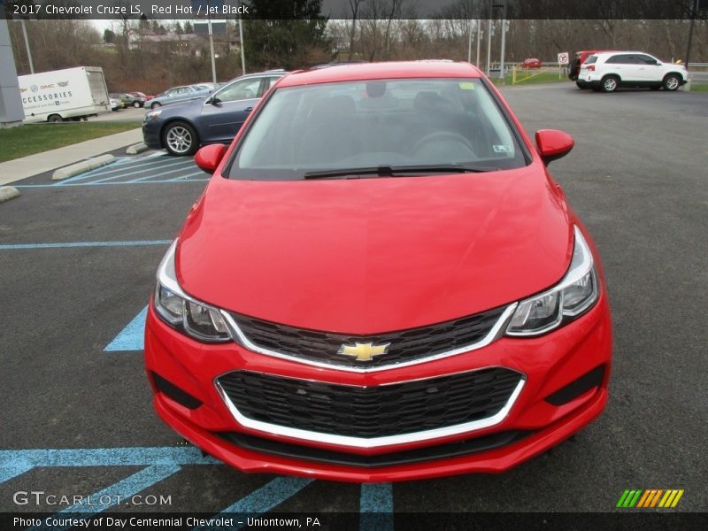 Red Hot / Jet Black 2017 Chevrolet Cruze LS