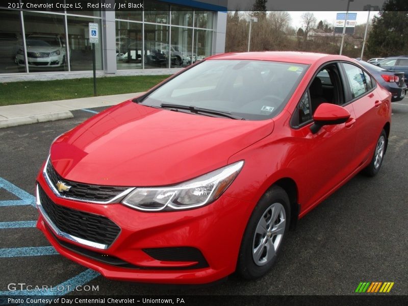 Red Hot / Jet Black 2017 Chevrolet Cruze LS