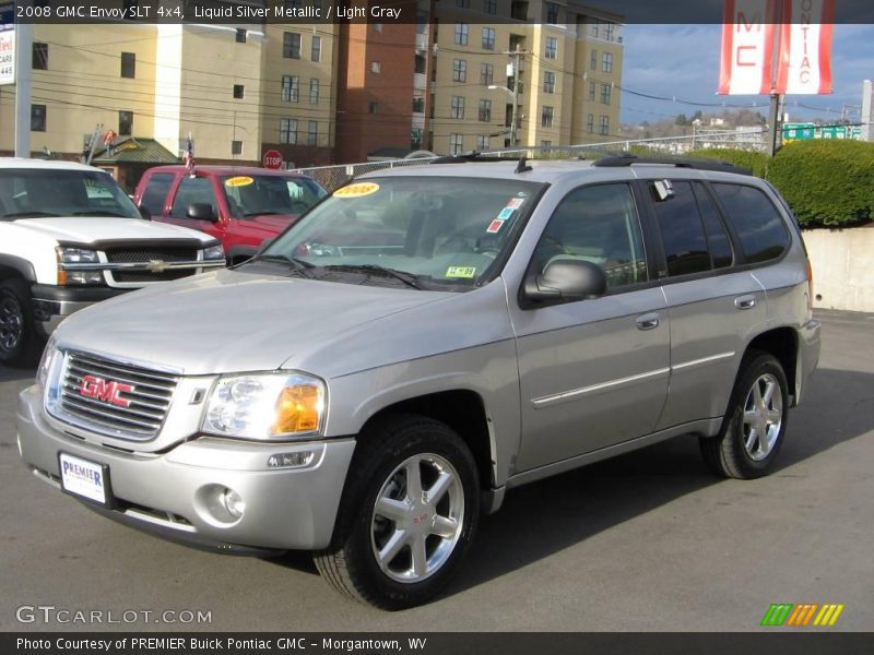 Liquid Silver Metallic / Light Gray 2008 GMC Envoy SLT 4x4