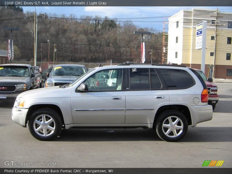 Liquid Silver Metallic / Light Gray 2008 GMC Envoy SLT 4x4