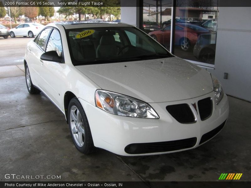 Ivory White / Light Taupe 2006 Pontiac G6 V6 Sedan