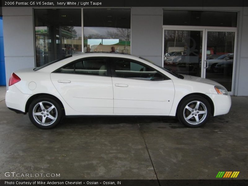 Ivory White / Light Taupe 2006 Pontiac G6 V6 Sedan