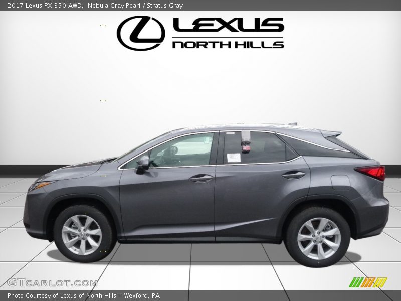 Nebula Gray Pearl / Stratus Gray 2017 Lexus RX 350 AWD